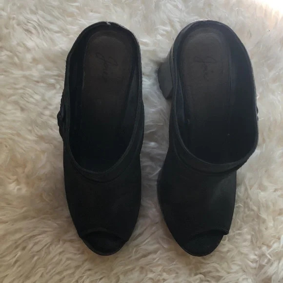 Joie like new black leather platform booties, 39 - Picture 3 of 6